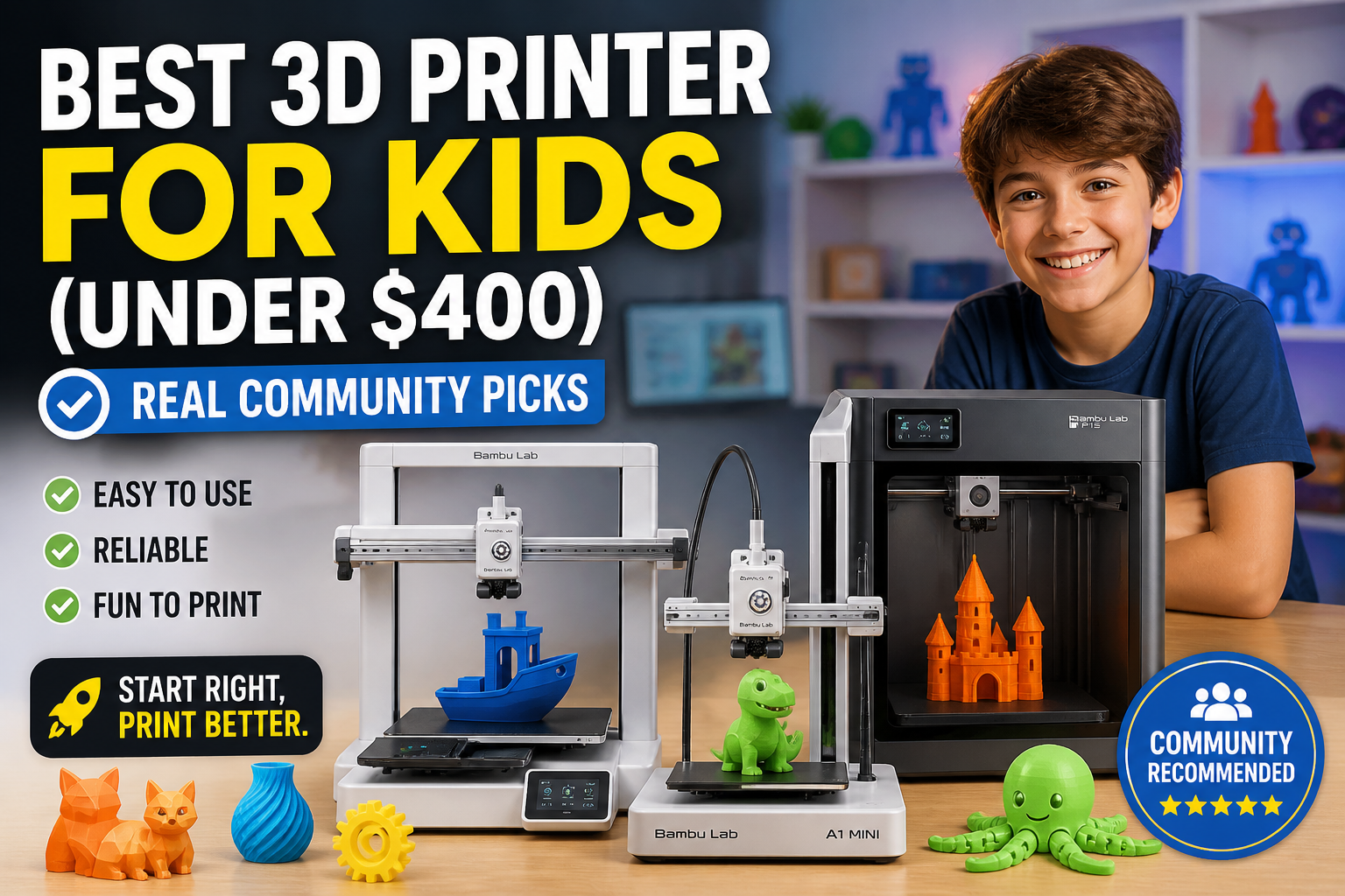 Best 3D Printer for Kids (Under $400): Real Community Recommendations ...